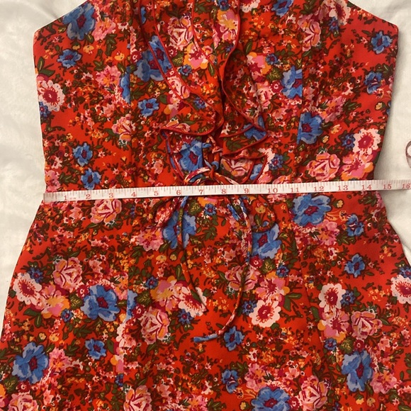 NWOT WAYF Red Floral Maxi Dress - Picture 10 of 10